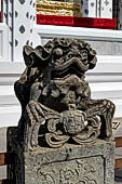 Bangkok Wat Arun - chinese lion of the precint of the sacred area of the ubosot. 